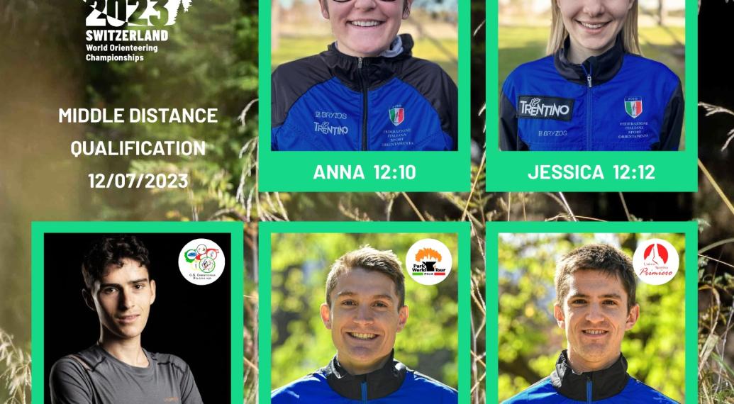 WOC2023: AZZURRI IN SVIZZERA. DOMANI SI CORRE CON LE QUALIFICHE MIDDLE