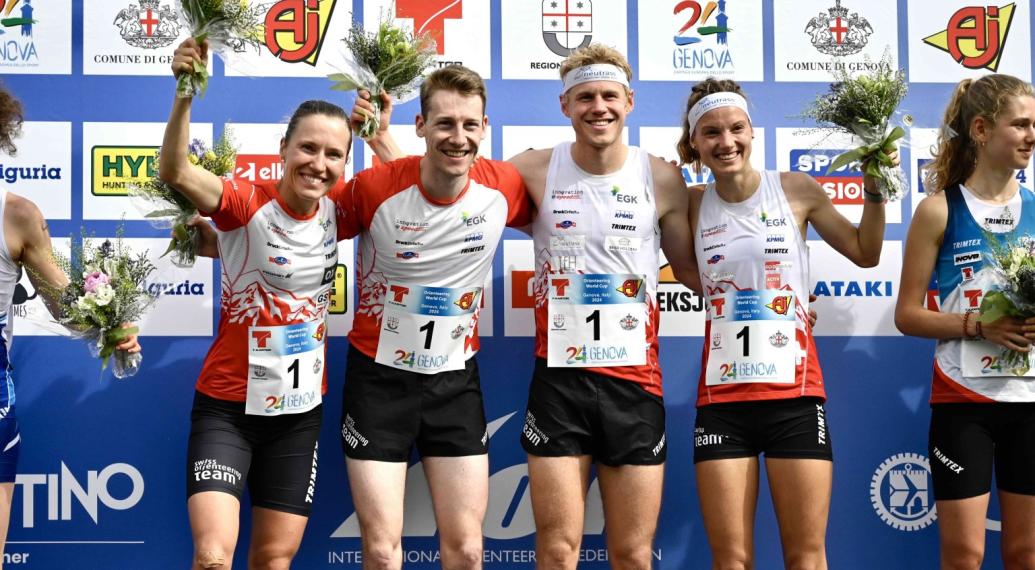 WORLDCUP: A NERVI UNA SVIZZERA IMBATTIBILE NELLA MIXED RELAY