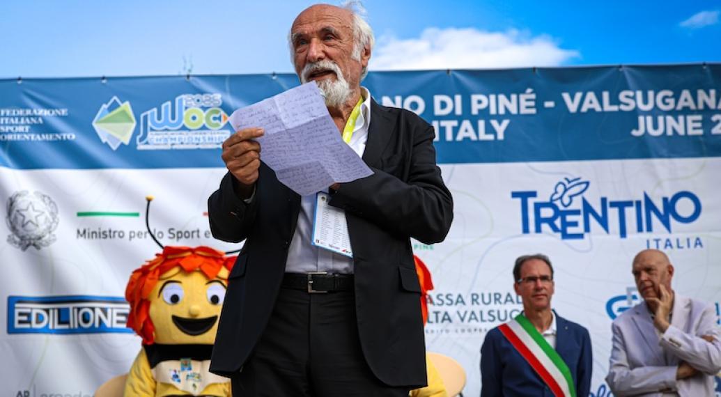 WOC 2026: IL SALUTO DI ALFIO GIOMI AI PARTECIPANTI DEL MONDIALE SPRINT