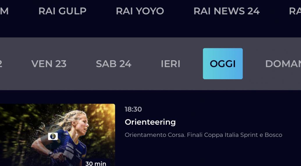 RAI SPORT: OGGI ALLE 18:30 SOAVE E ROVERE